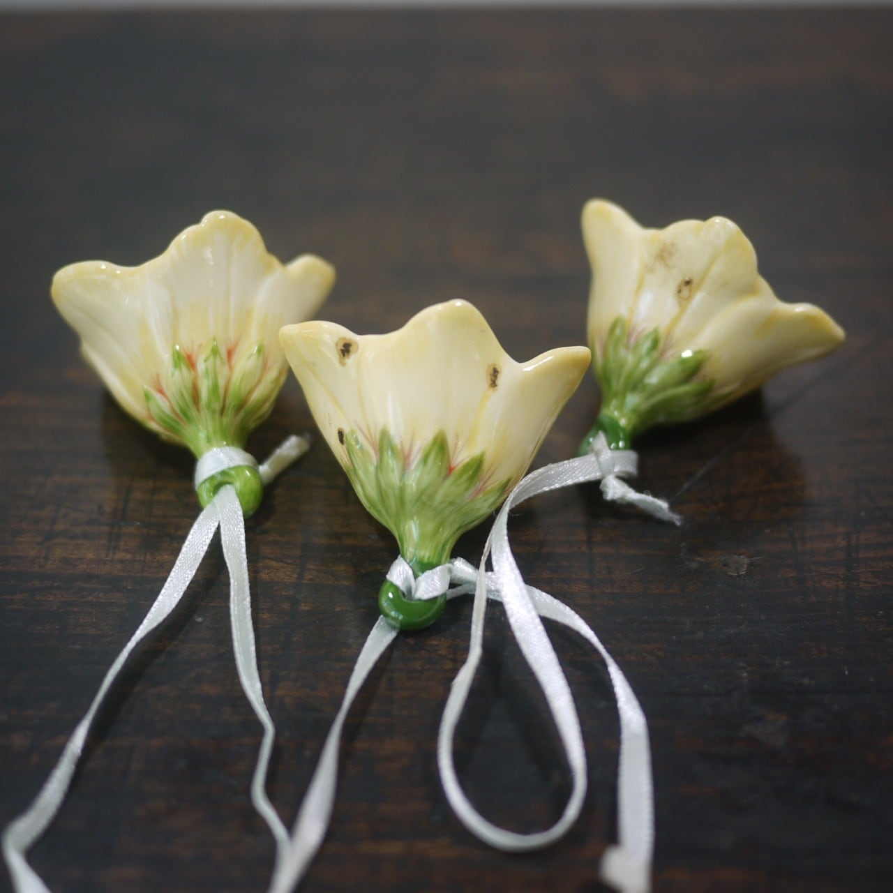 Villeroy & Boch ビレロイ&ボッホ Flower Bells 黄色ベルフラワー3P