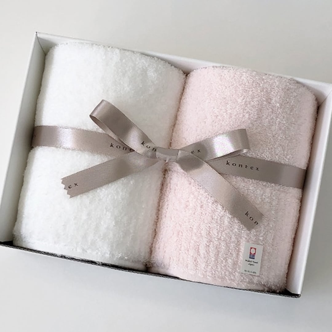 KONTEXT Premium 今治タオルセット 今治 プレミアムギフトBOXセット フェイスタオル×2［コンテックス