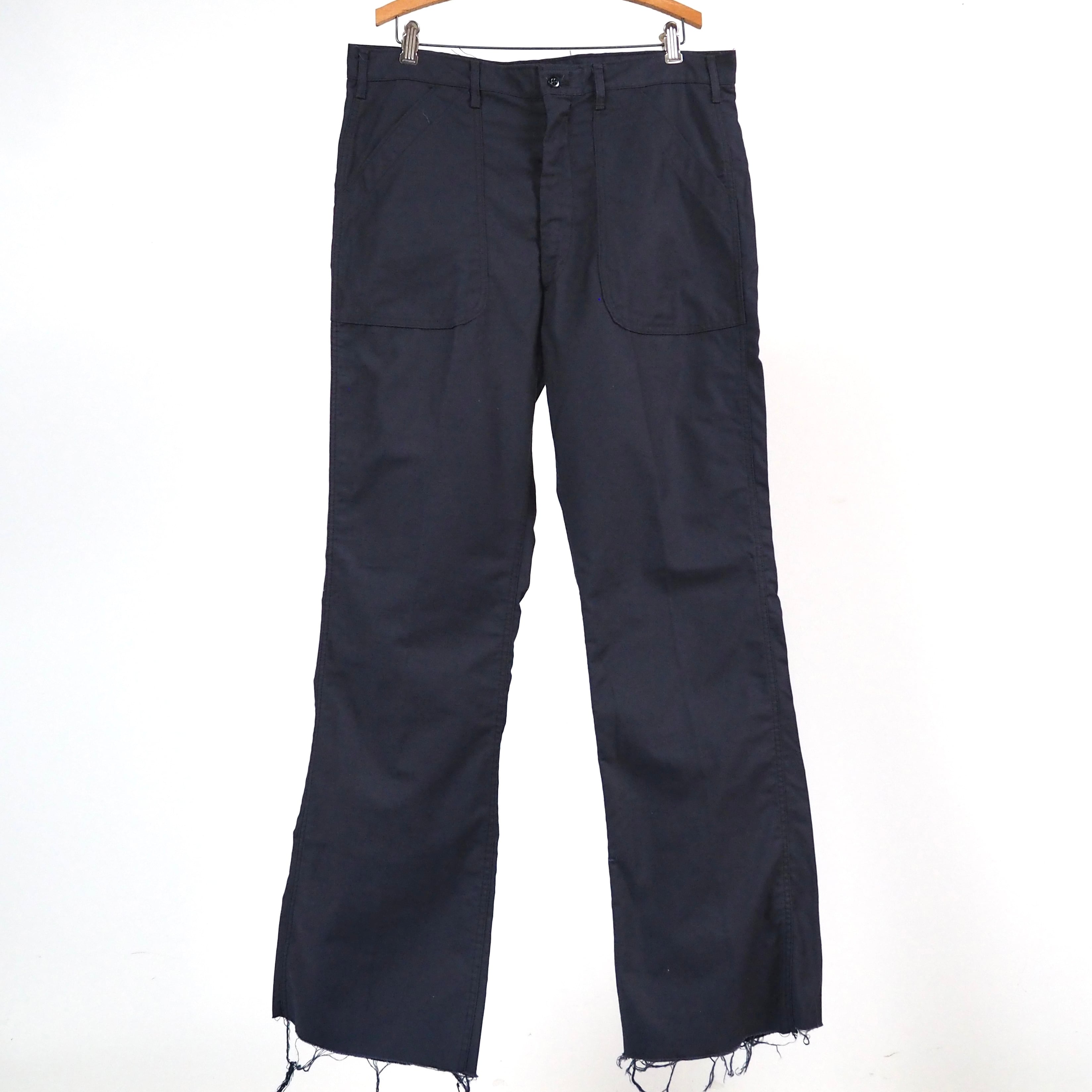 NOS】80's U.S.NAVY utility trousers dark blue 38R USA NOS】80's U.S.NAVY utility trousers dark blue 38R USA
