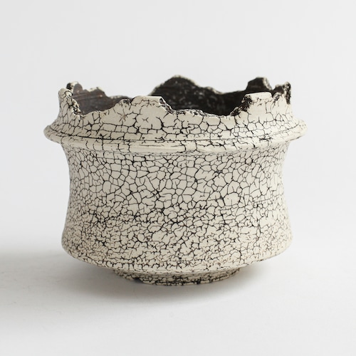 -罅化粧- Cylinder Pot(中根楽) ※Medium No,006