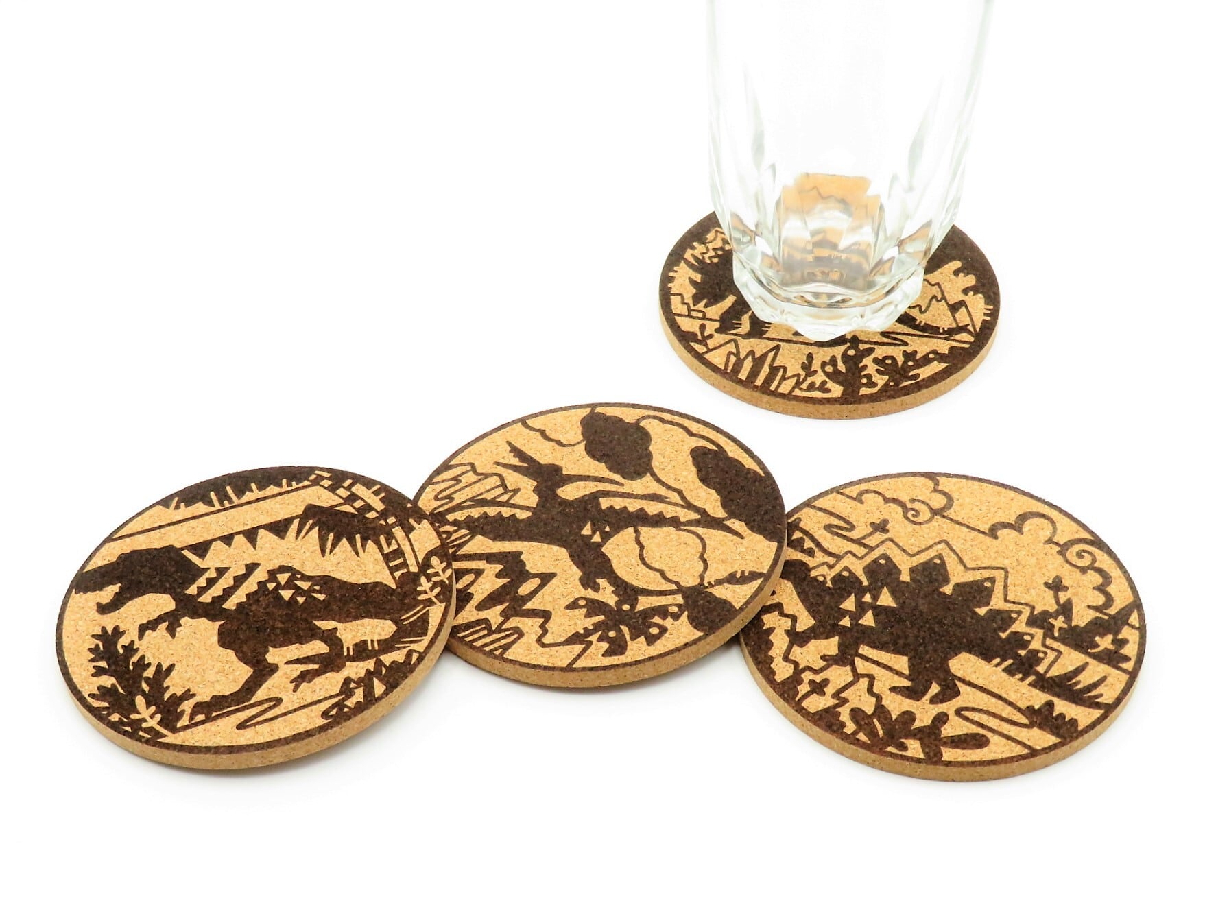 恐竜 コルクのコースター | 福井勝山お土産オンラインショップ