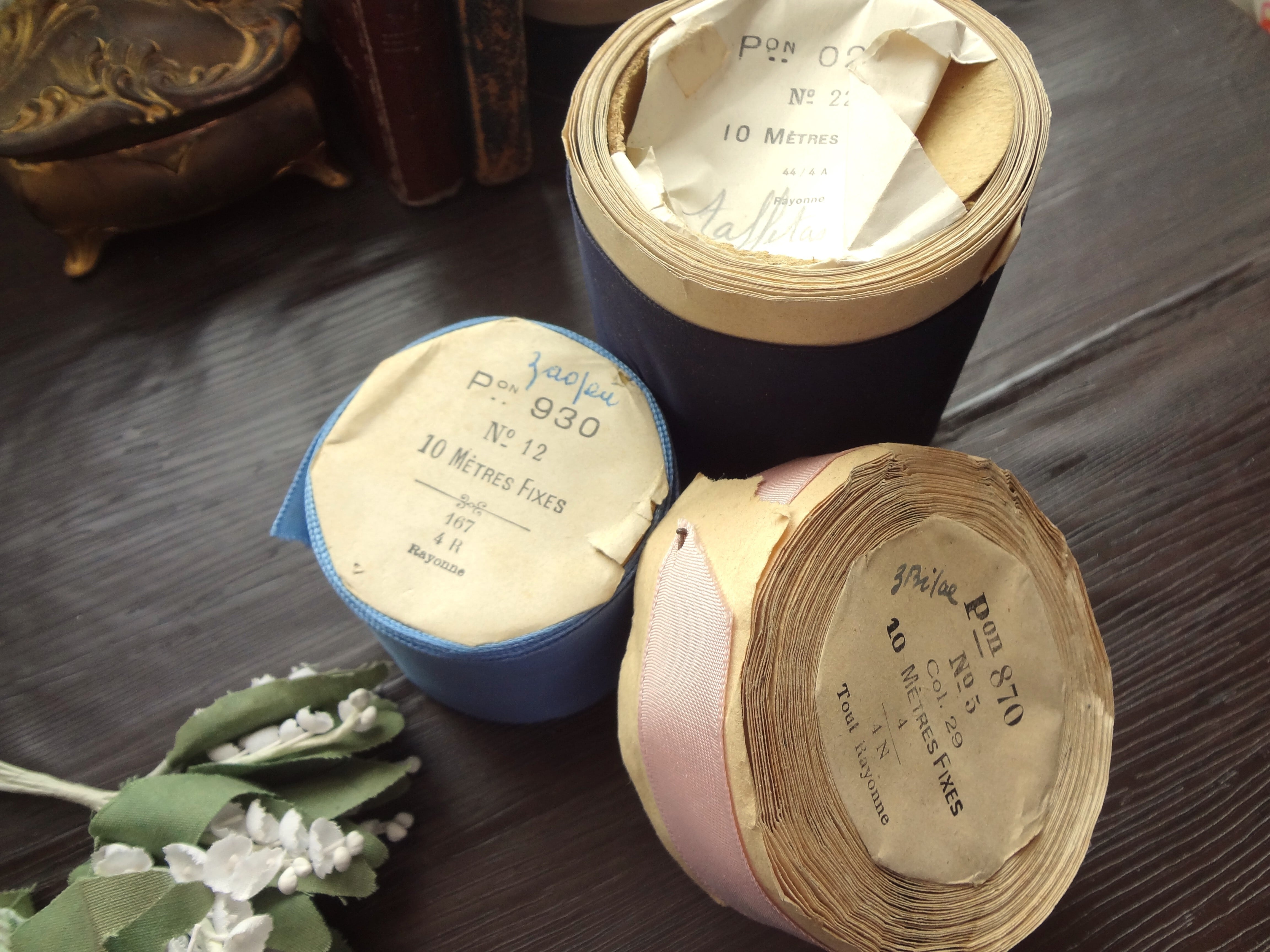 フランス ヴィンテージ布花 ピンク（C2) | grenierplus