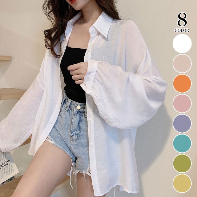 シアー シャツカーディガン レディース アウター 春夏秋 薄手 きれいめ フェミニン 大人 かわいい おしゃれ 羽織り 透け感 大人可愛い 大人女子