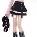 ブラックピンクハートミニスカート　1146