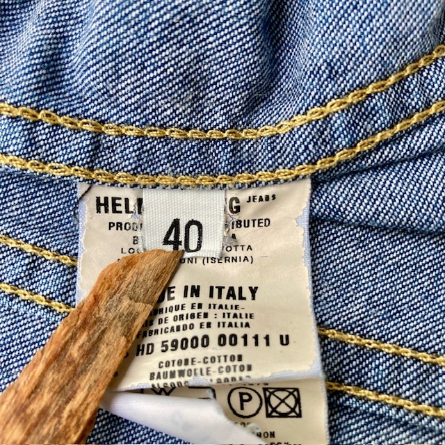Helmut Lang ヘルムートラング デニムジャケット 本人期 98年 インディゴ 40 ヴィンテージ古着 画像6