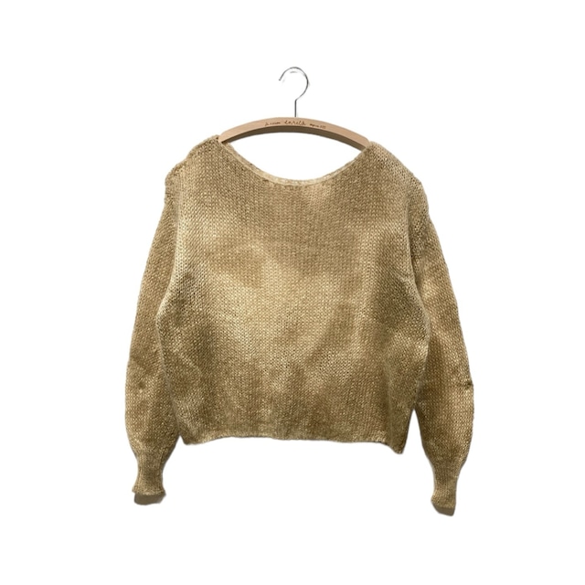 KNIT 152-1【シルクモヘアニット　炭染め】
