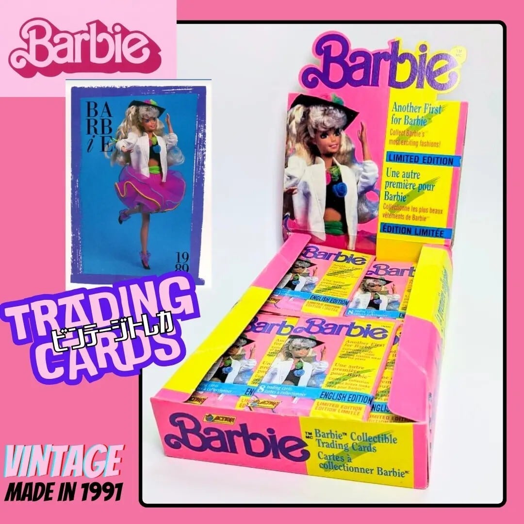 ☆送料無料！☆1992年製 PANINI【 Barbie（ バービー ）Barbie and