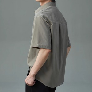 サマー薄手シンプル半袖シャツ　0631