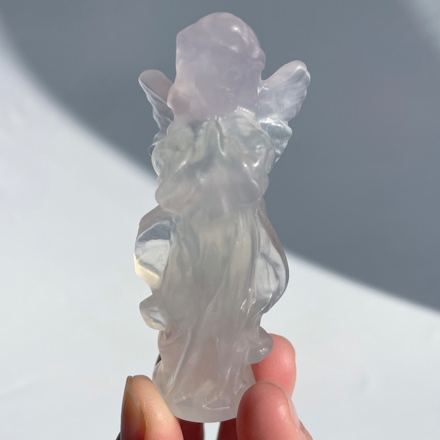 ラベンダーフローライト 小さなスイートエンジェル24◇ Lavender Fluorite Angel ◇天然石・鉱物・パワーストーン