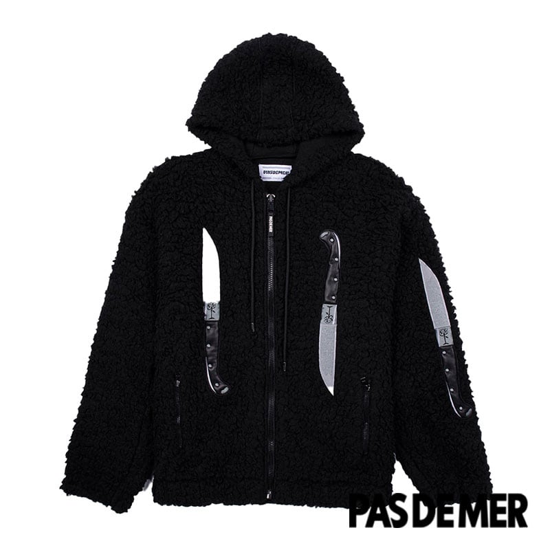 【PAS DE MER/パドゥメ】KNIVES POLAR FLEECE ポーラーフリース / BLACK ブラック | AnKnOWn LAB  powered by BASE