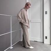 デザインストライプラフPT/ベージュ