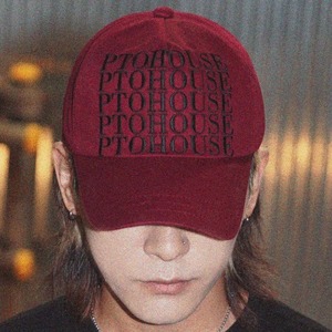 [PTOHOUSE] signature pentagon cap (burgundy) 正規品 韓国ブランド 韓国通販 韓国代行 韓国ファッション 帽子 キャップ