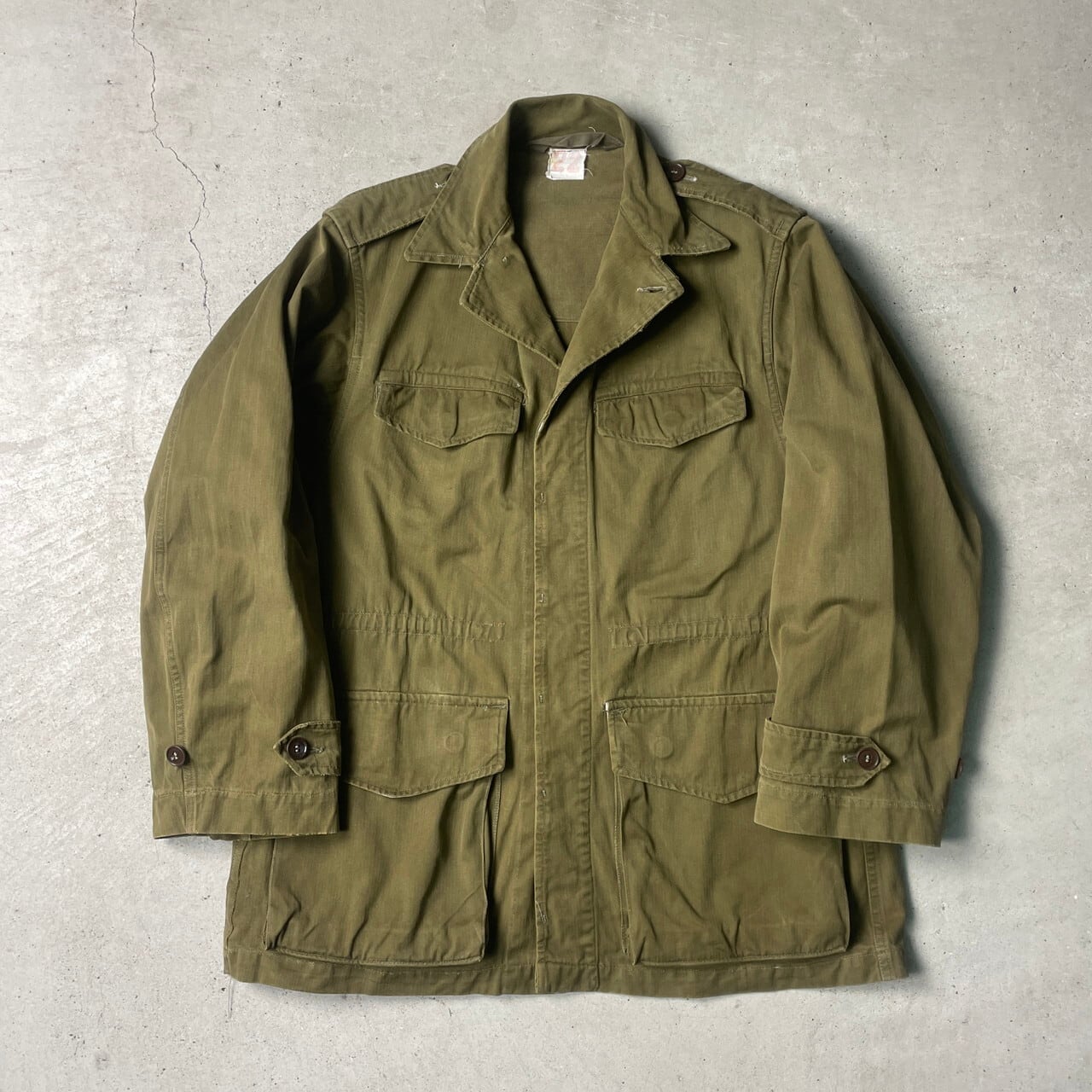 50年代 フランス軍 M-47 フィールドジャケット 後期型 HBT ユーロ 