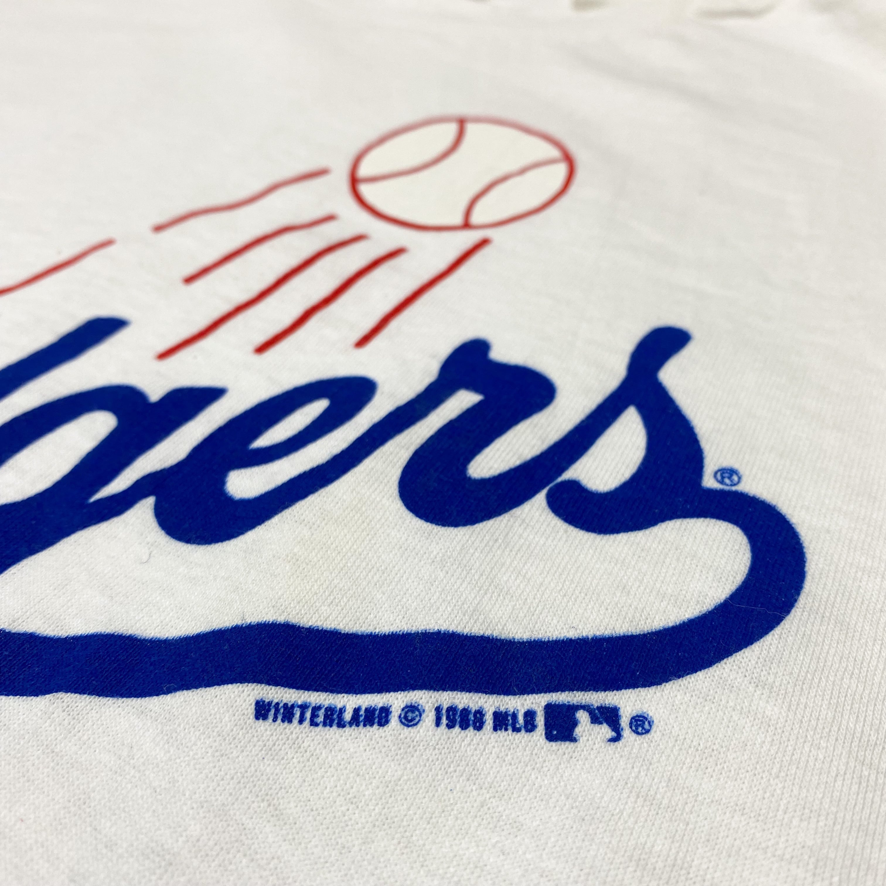 DEADSTOCK 80's LA Dodgers Printed T-Shirt XL / ドジャース プリント