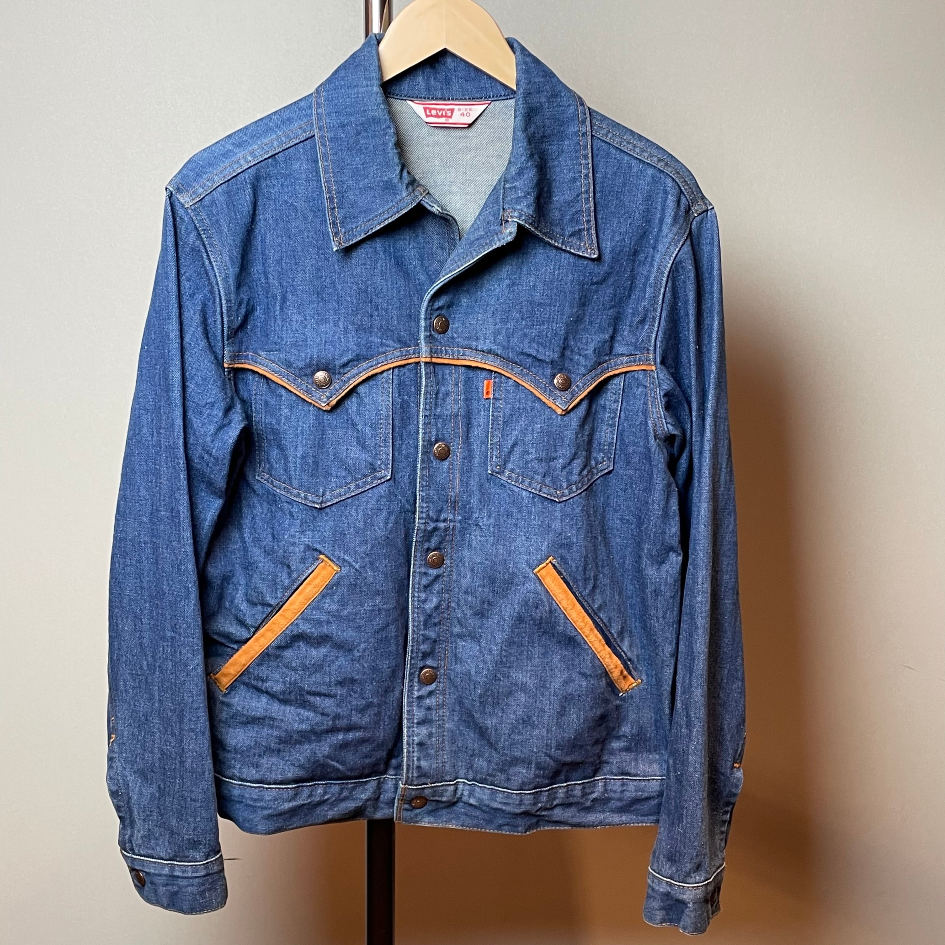 70sリーバイスLevi'sウエスタンヨークデニムジャケット 70sリーバイスLevi'sウエスタンヨークデニムジャケット