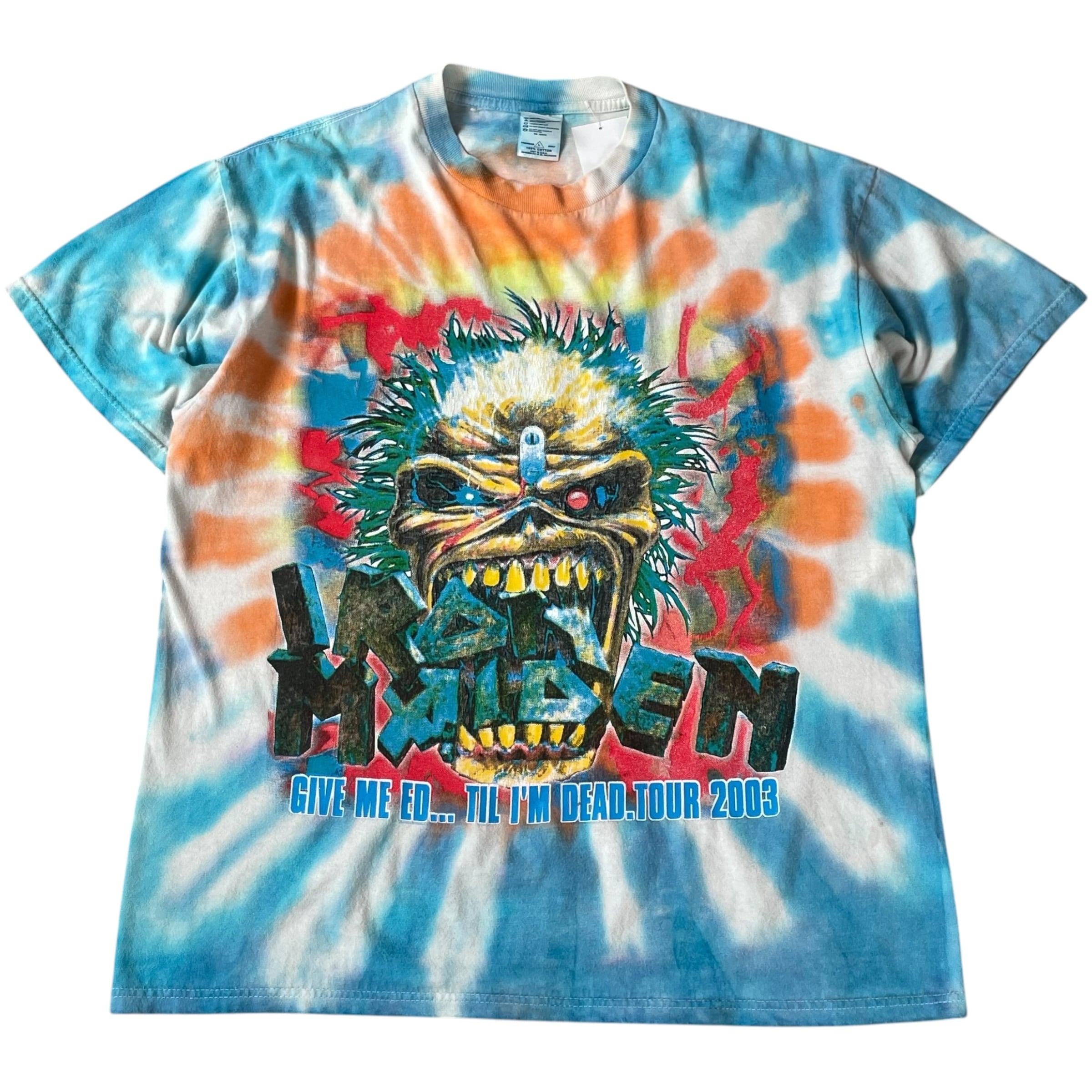 2003s IRON MAIDEN tie-dye T-shirt