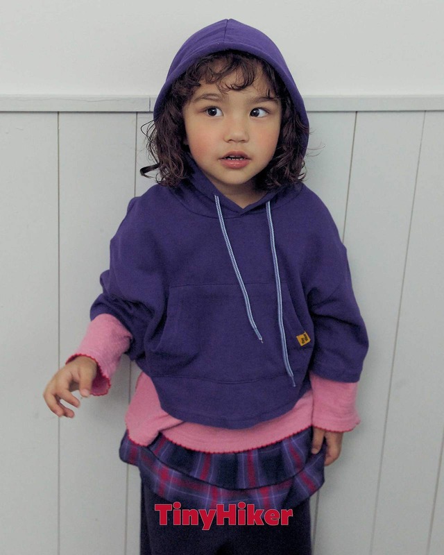 【即納】dindin layered hoodie