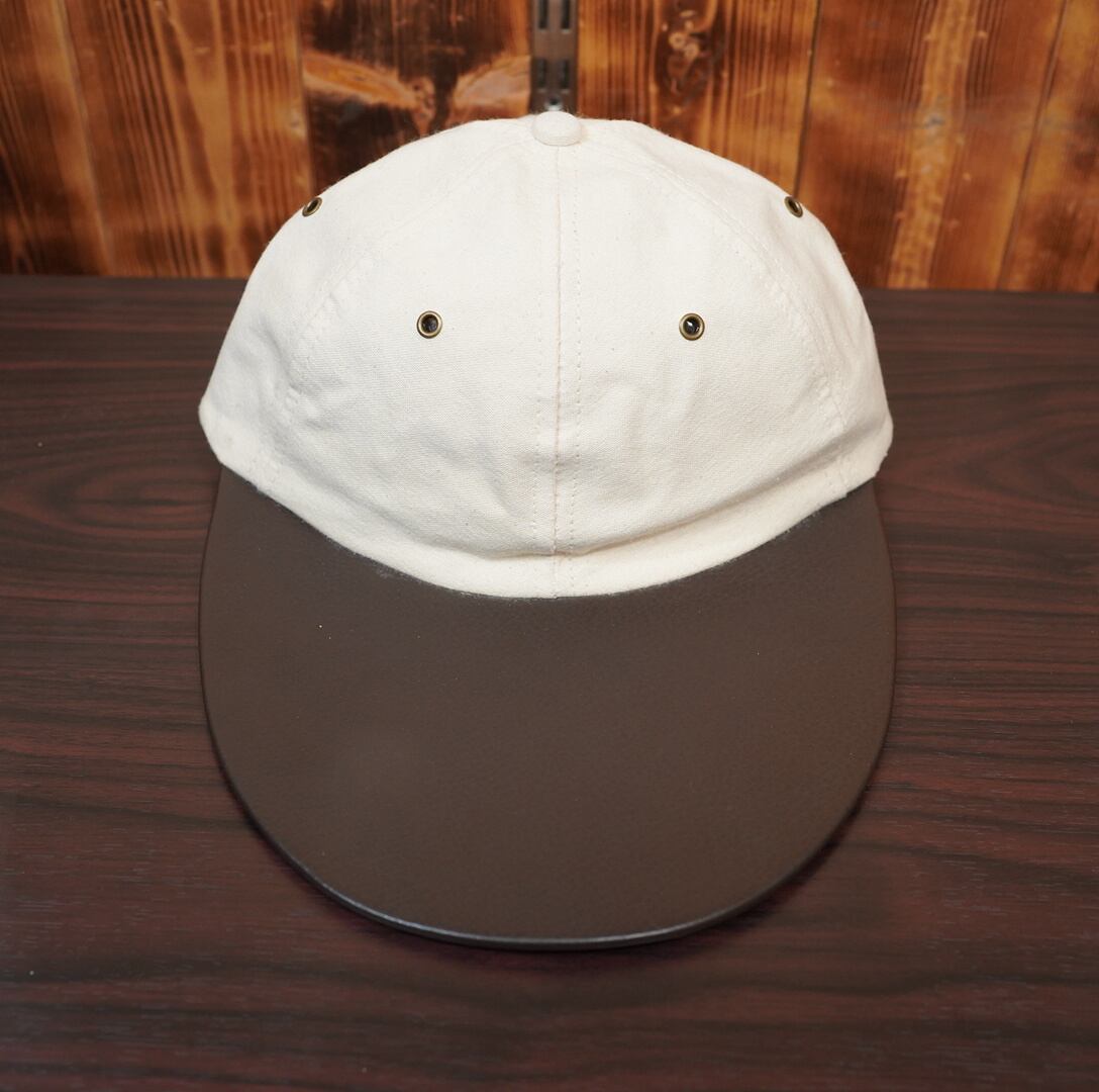 THE J.PETERMAN ロングビルキャップ USA製 USA製 j.peterman つばレザー ロングビル キャップ XL/帽子 | 古着屋