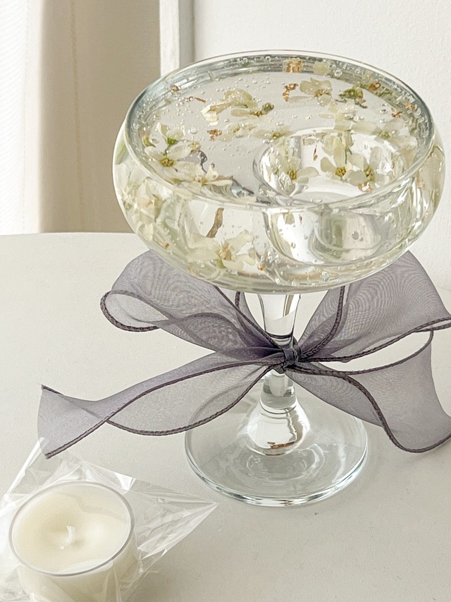 【単品】透明感溢れる”ガラスホルダー”