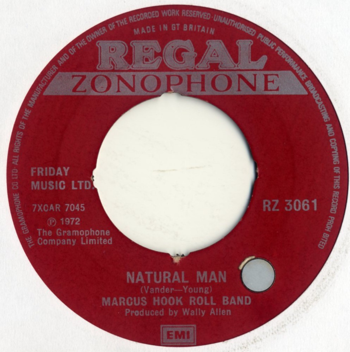 MARCUS HOOK ROLL BAND Natural Man 7" urban enemy