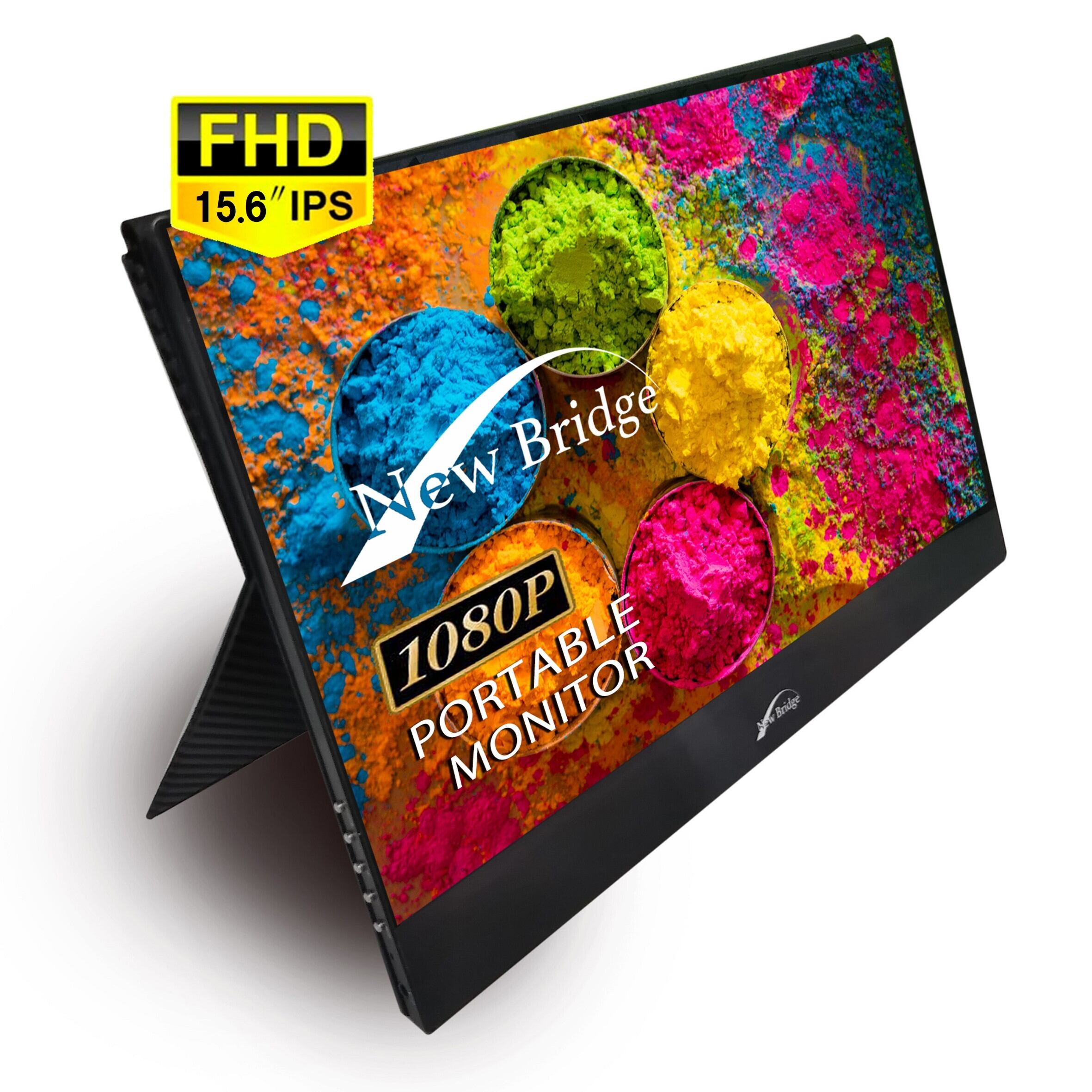 New Bridge 有機ELモバイルモニター NB-EL156BL NewBridge新製品 有機EL（OLED）パネルを採用し圧倒的コントラスト比で