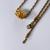 Classic Barrel Necklace -gold-