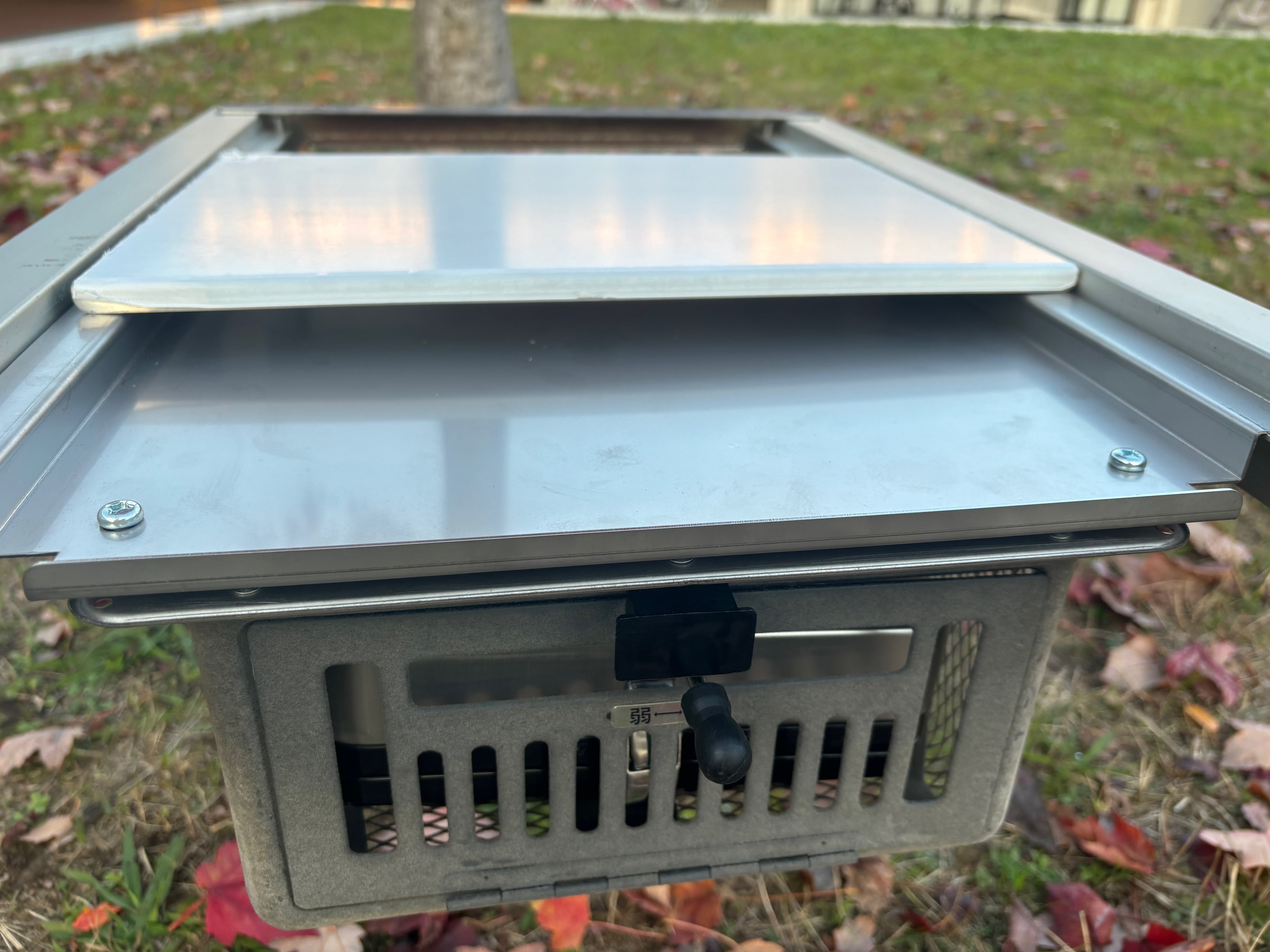豆炭雪炬燵（ゆきごたつ）接続ユニット for IGT （燃焼器具・遮熱板は
