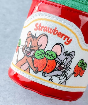 F268076-33_TOM and JERRY×Flapper ジェリーとタフィーのイチゴジャムポーチ