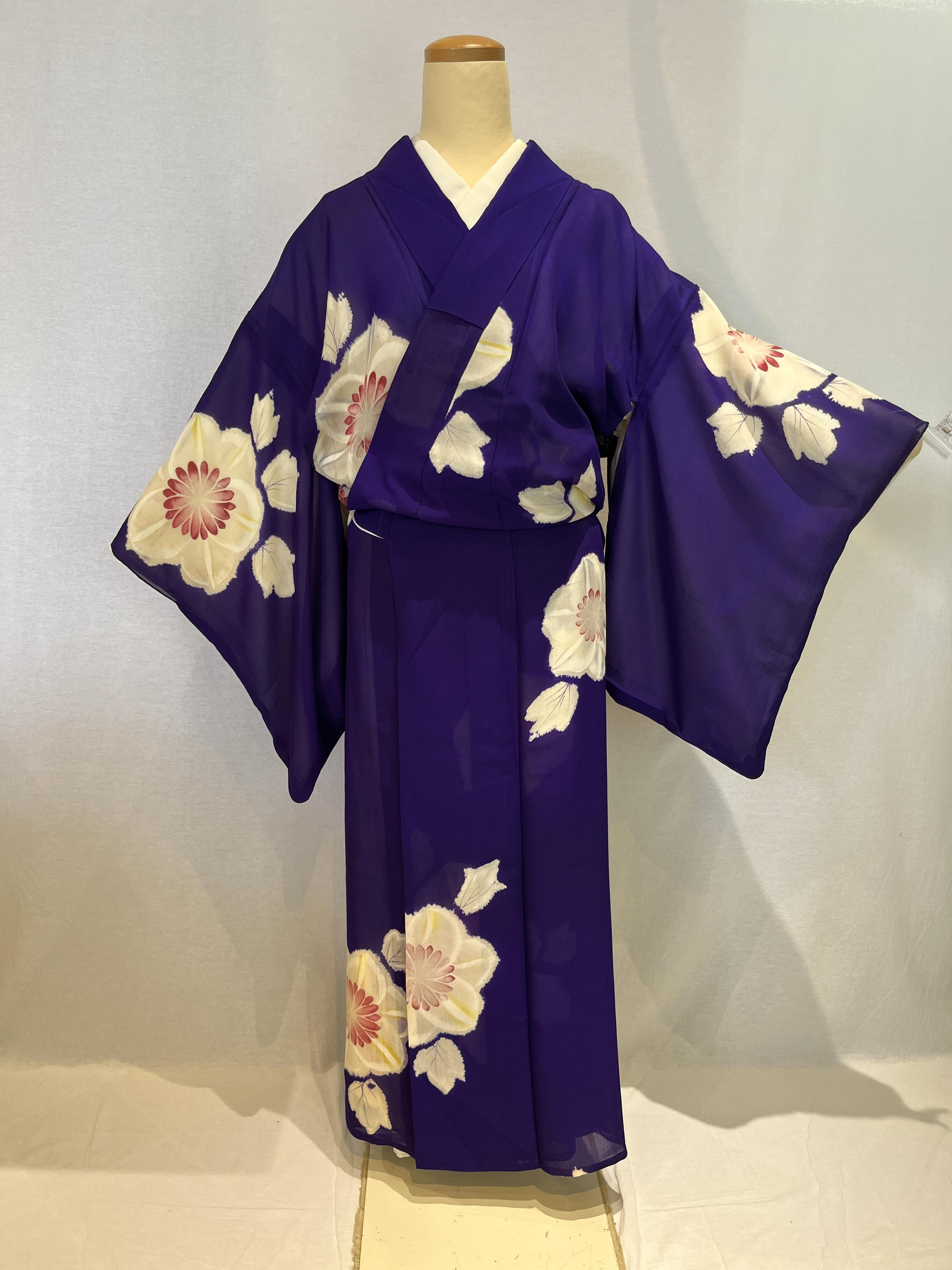 2176 アンティーク 夏用 紗 小紋 Antique Gauze Komon Kimono for summer | リサイクル着物ショップ La遇  Used Kimono Shop Lagu powered by BASE