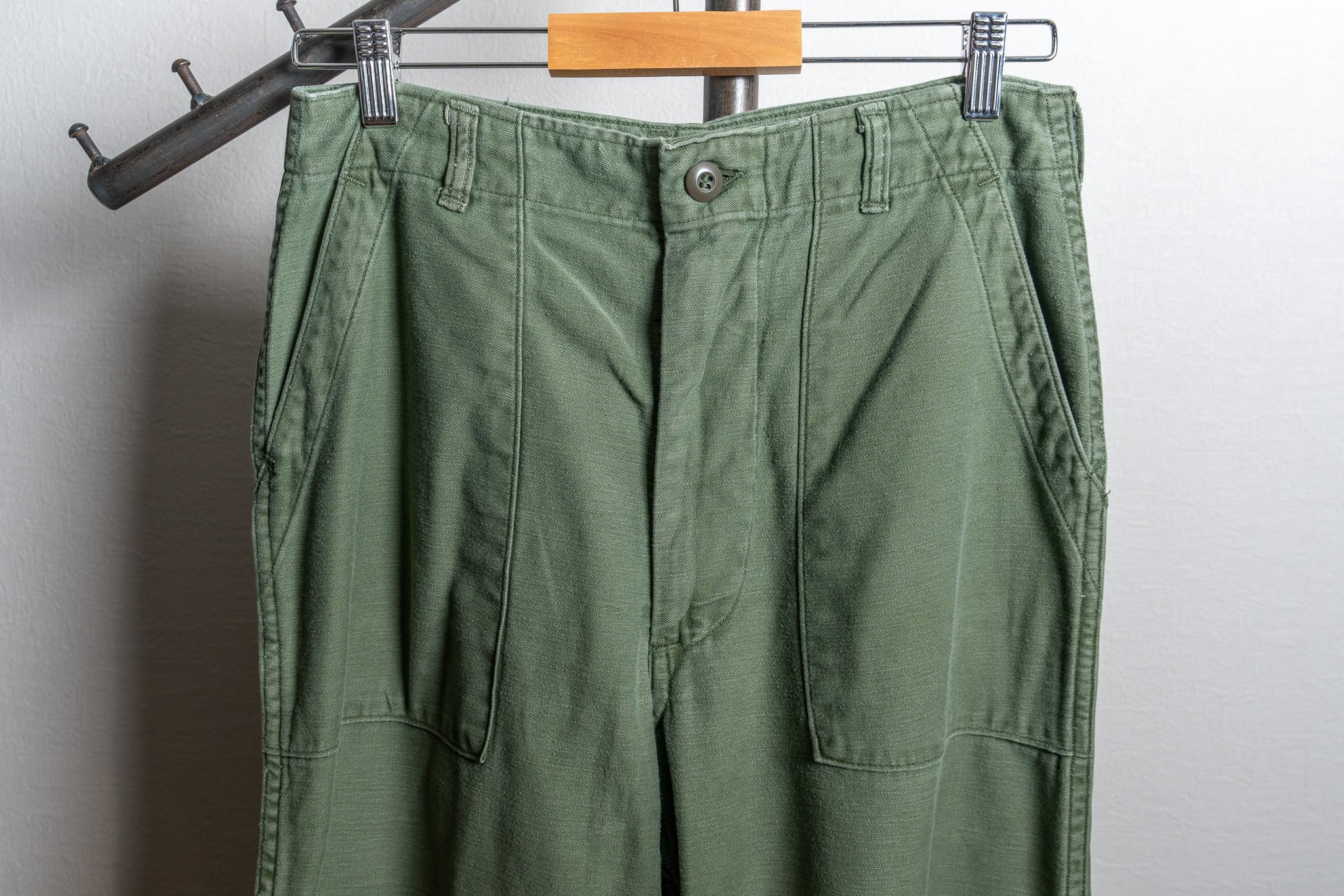32×31】U.S.Army Utility Trousers OG-107 実物 米軍 ベイカーパンツ