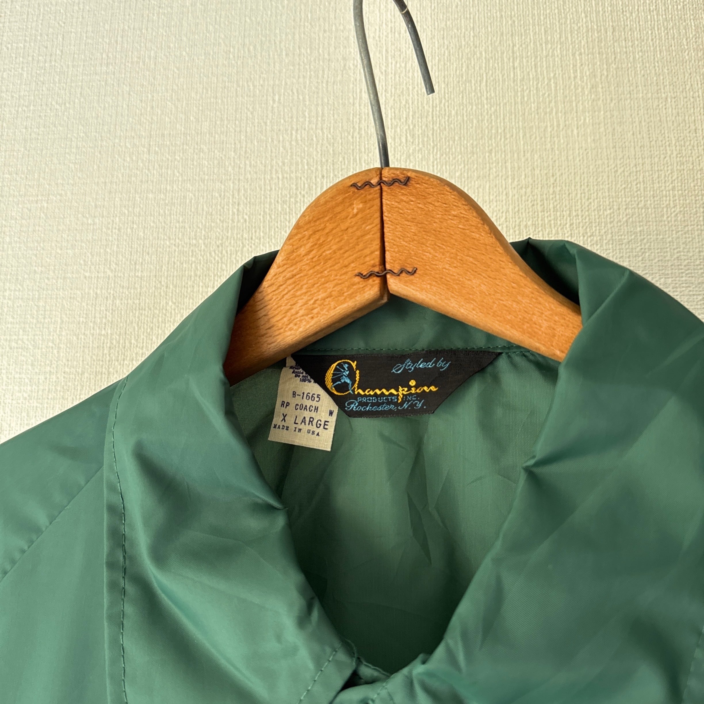 60's~70's Champion Nylon Coach Jacket Made in USA コーチジャケット