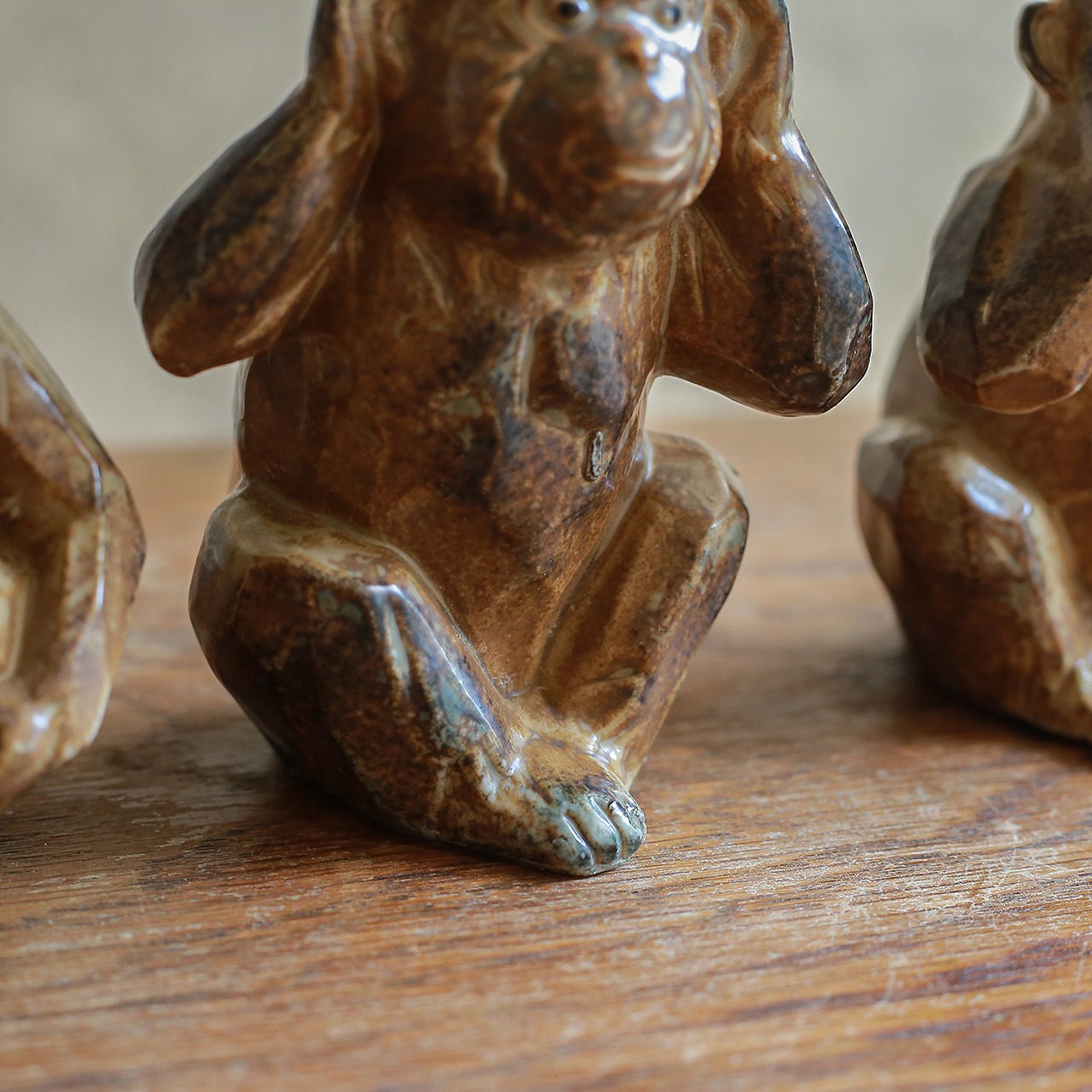 【ご成約品】ひょうきんな顔をした、見る聞く言うサル 1