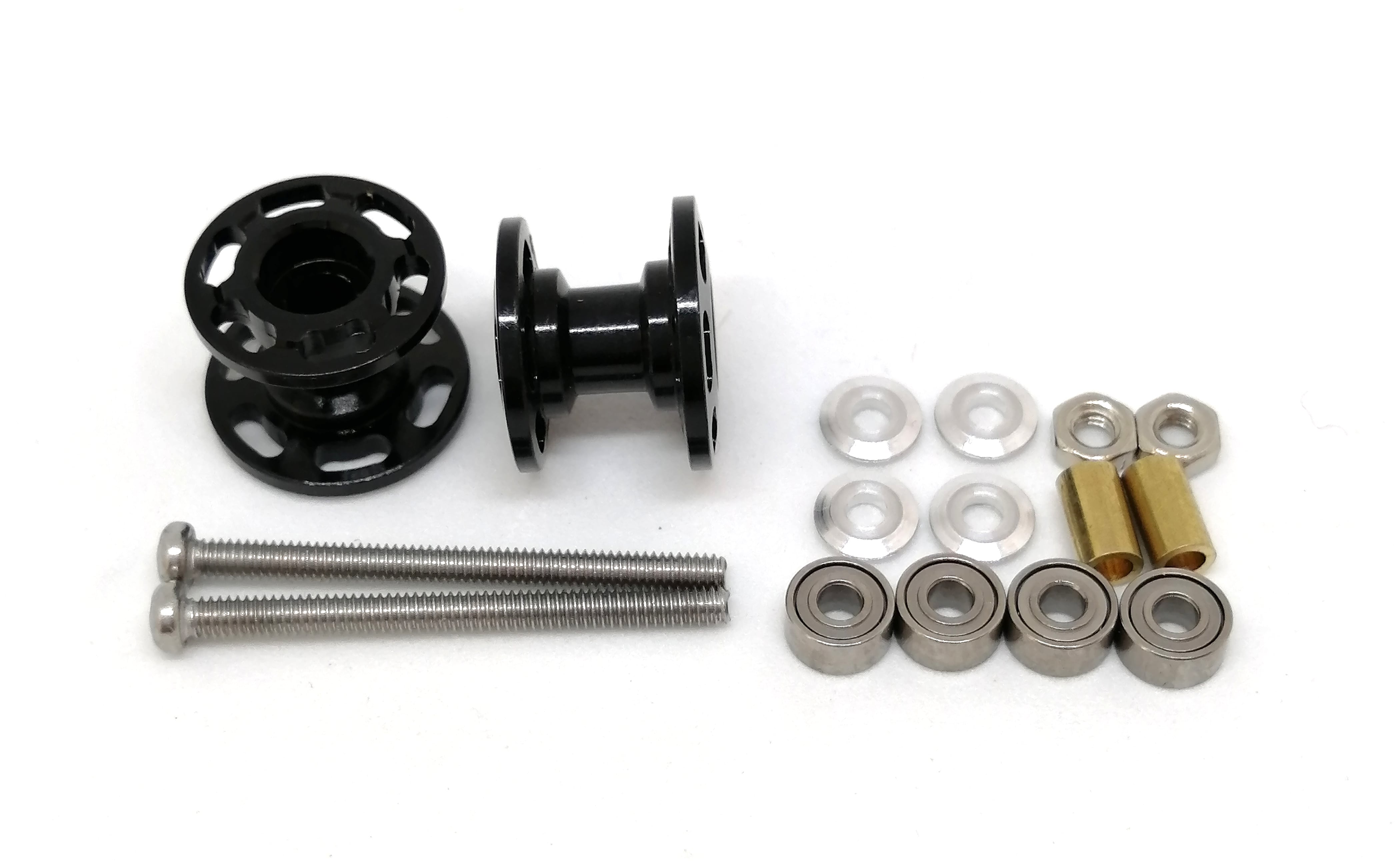 ミニ四駆　軽量13ミリアルミベアリングローラー(レッド) × 2 Amazon | ミニ四駆 軽量13mm オールアルミベアリングローラー レッド 2