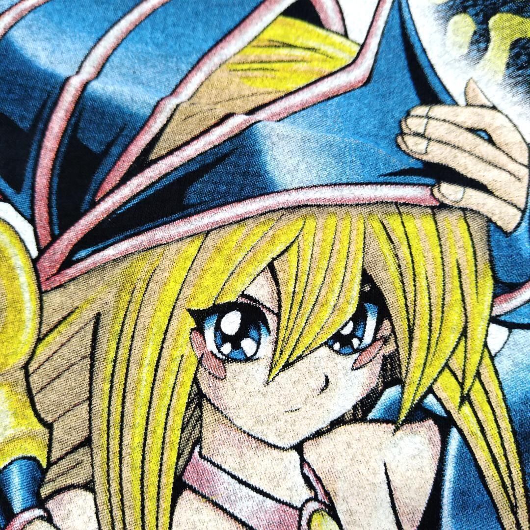 遊戯王 Tシャツ M 実寸はXLぐらい 黒 ブラックマジシャンガール アニメ