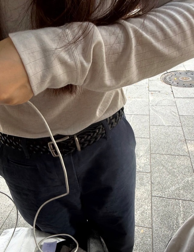(予約) taffeta / Wool ribbed tee 4color