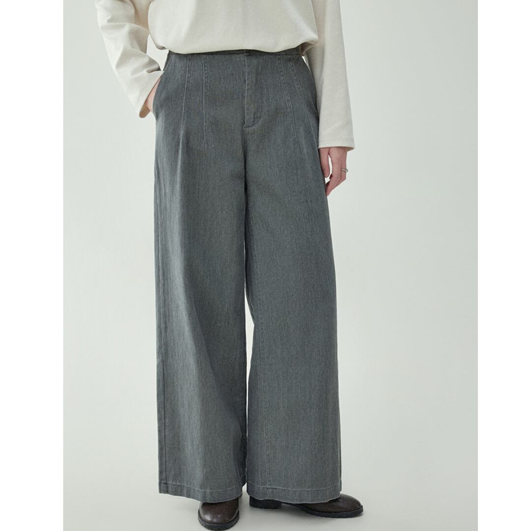 slim wide leg straight loose casual pants