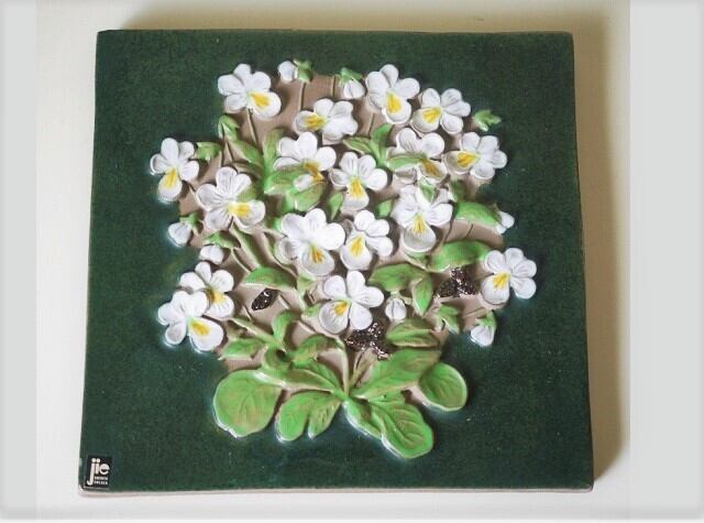 花の陶板壁掛 ジィ・ガントフタjie gantofta 北欧スウェーデン