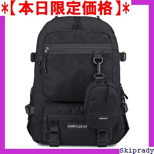 2枚 ナイロン レディース バックパック マルチポケット 防水 旅行バッグ