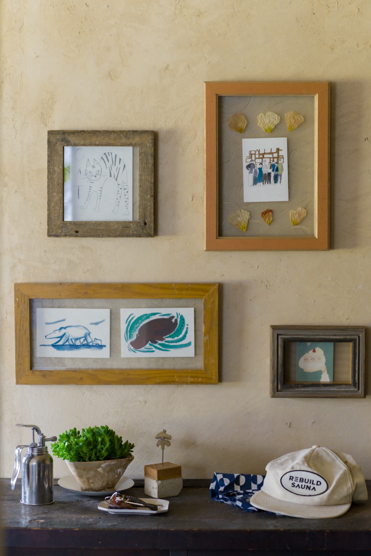 古材フレーム　正方形（15×15cm）｜279