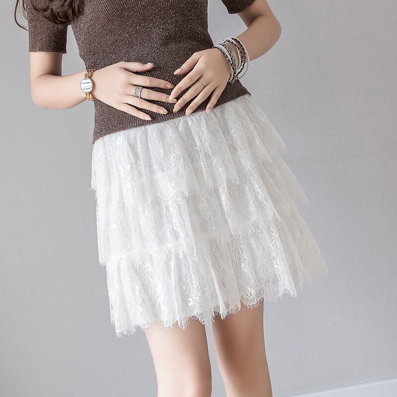 【新作】【送料無料】 マタニティウェア2020夏の新しいアウターウェアレースステッチケーキスカートスタイルトレンディな母親妊娠中のベリーリフトスカート-アリババ サマー 夏物 expec230322634864