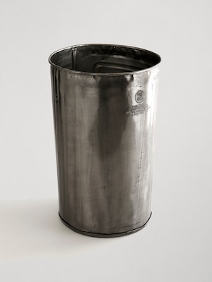 リサイクルスチール ゴミ箱 ラウンド｜Recycled Steel Trash Can Round - PUEBCO