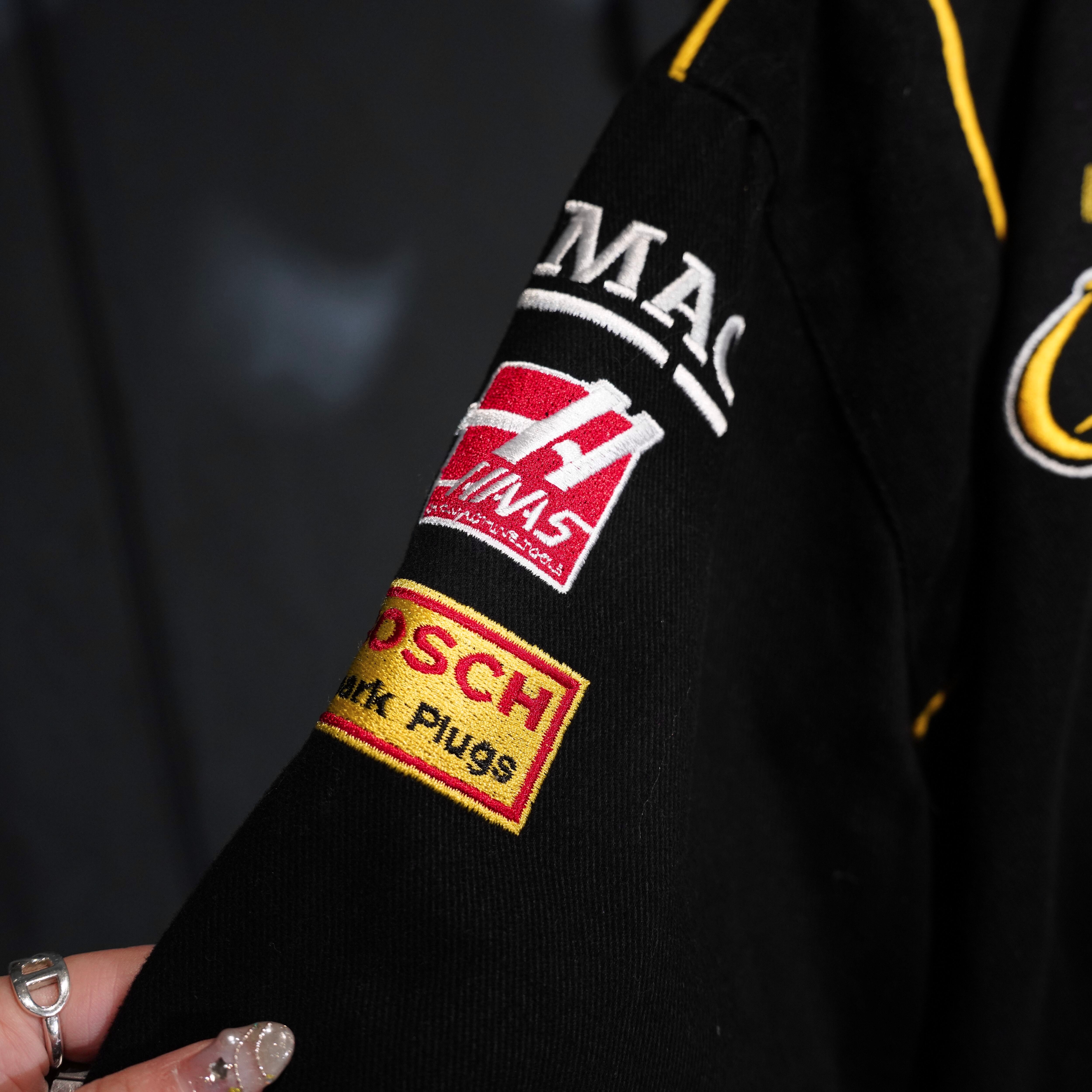 USA VINTAGE JH DESIGN JEFF HAMILTON EMBROIDERY DESIGN RACING