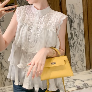 ティアードレースシフォントップス　　22249