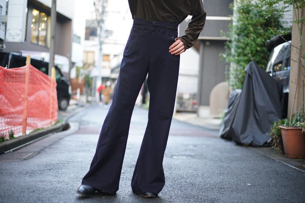 パンツ 1950s usnavy sailor pants USNAVY] Vintage 13 Button Wool Sailor Pants [1950s-] Vintage Wool