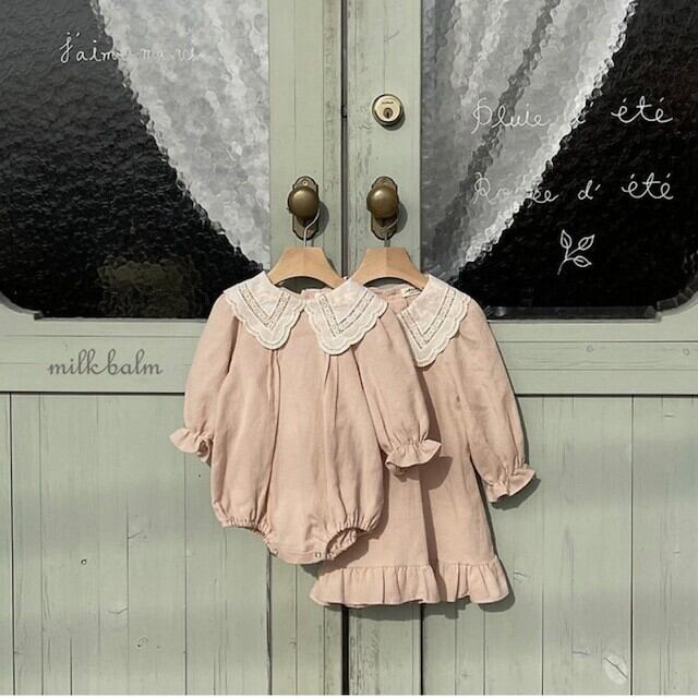 【即納】milkbalm / aria blouse onepiece