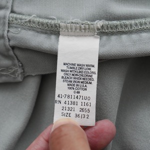 90s 初期型 USA製 Polo by Ralph Lauren POLO CHINO blue-gray [W34.5L32相当] 古着