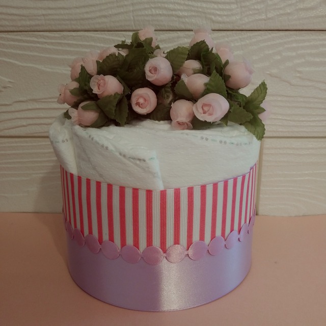 オムツケーキ　Charlotte-シャーロット-　1段