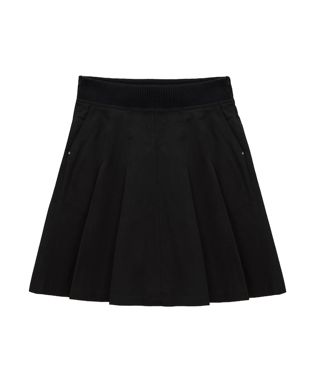 [hug your skin] Banding pleats midi skirt (black) 正規品 韓国ブランド 韓国ファッション 韓国代行 日本 店舗 hugyourskin hug ハグユアスキン