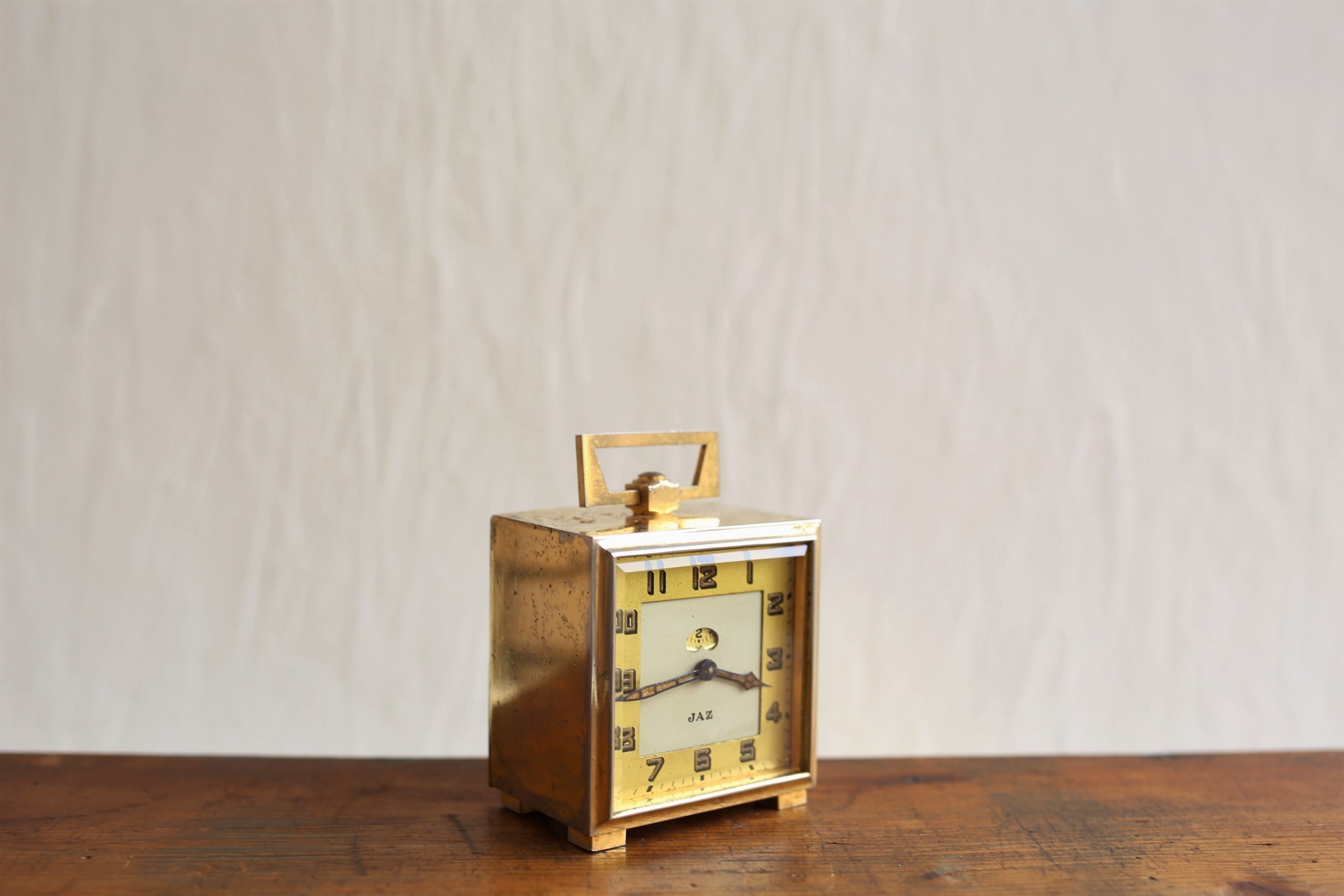 フランス アンティーク ヴィンテージ JAZ 目覚まし時計 『CUBIC』 N-03252