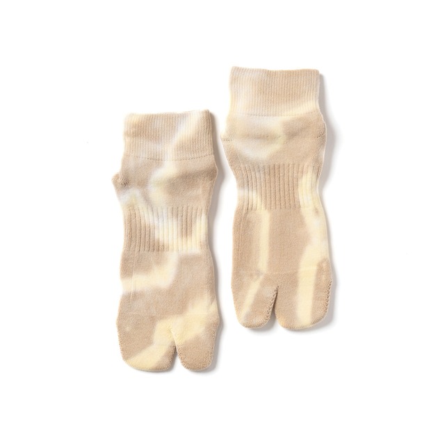 Tie Dye Ankle Socks(Camel × Cream)